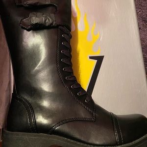 Volatile Black Combat Tank Boot